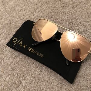 Quay x Desi Perkins High Key aviator sunglasses